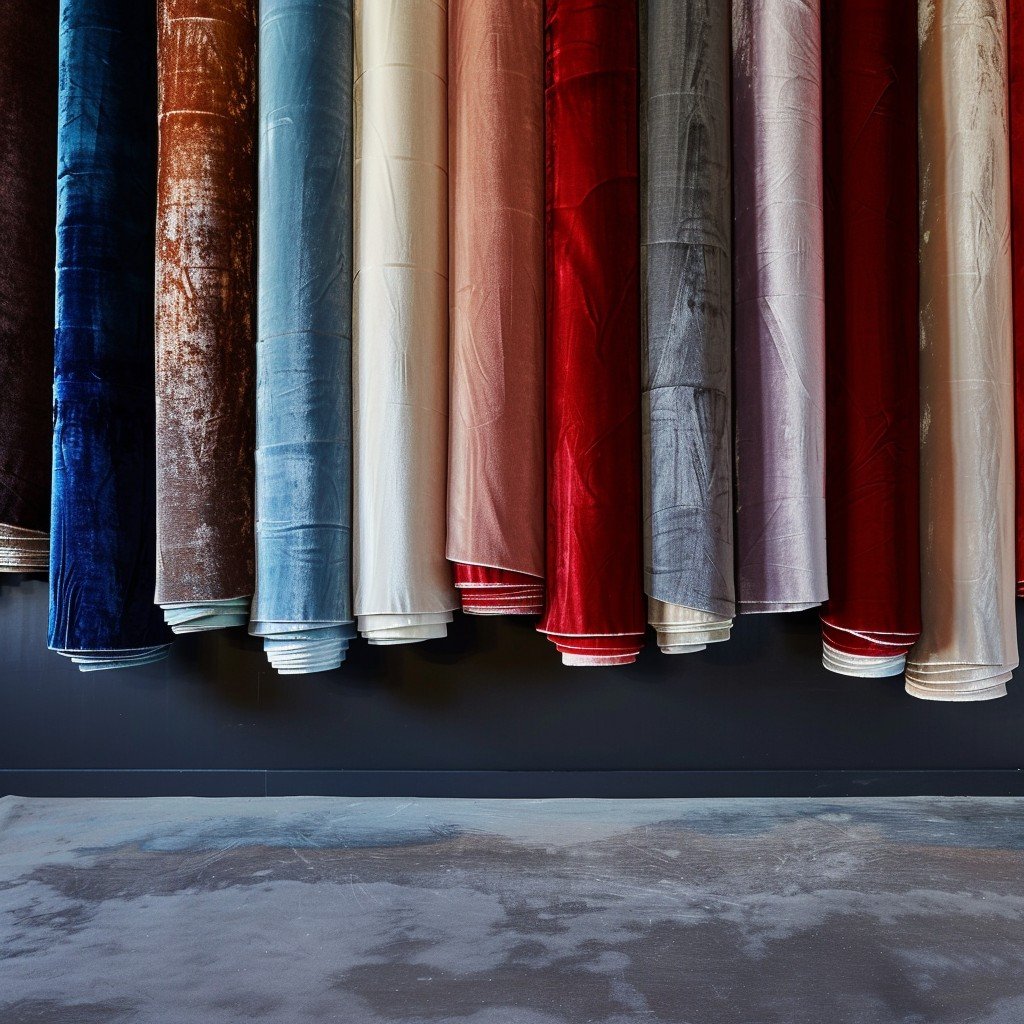 Colorful Fabric Rolls