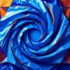 Spiraling Blue Vortex 1745952130