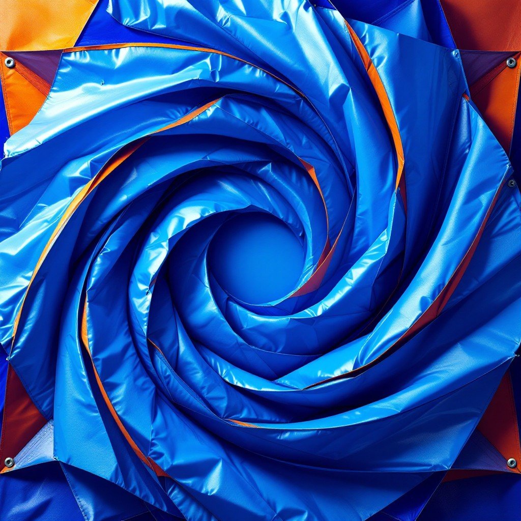 Spiraling Blue Vortex 1745952130