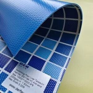 Swimming pool liner mosaic anti slip scaled